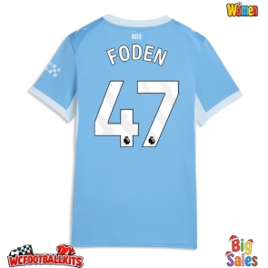 Manchester City Phil Foden #47 Replica Home Stadium Shirt for Women 2026-27 Short Sleeve